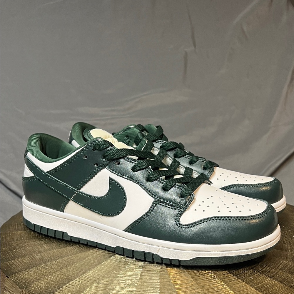 Nike Men's Low Top Sneakers Green and White